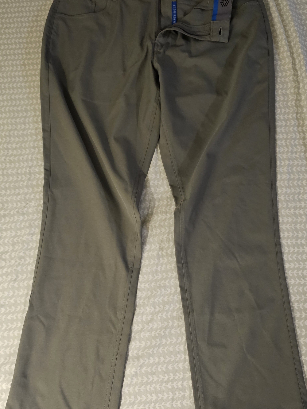Puma Men's Gray Straight-Leg Golf Pants 34x30